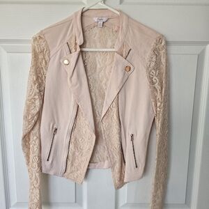 Candies Lace Sleeve Jacket